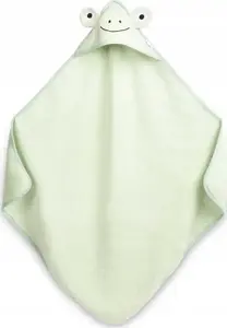 Sensillo Bath Towel with Hood Frog Green 90x90 cm
