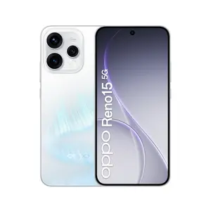 Смартфон OPPO Reno15 5G, 8 ГБ ОЗУ, 512 ГБ ПЗУ, дисплей 6.59 дюйма, тройная камера 50 МП, аккумулятор 6500 мАч, Android 16.0, белый