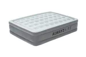 Bestway 67624 AlwayzAire Queen Size Air Mattress with Built-in Dual Pump