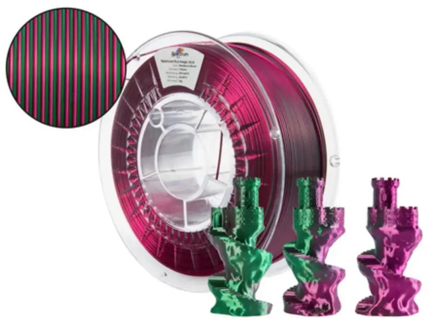 Spectrum PLA Magic SILK 3D drukas kvēldiegs 1.75 mm Photo 2