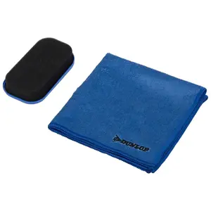 DUNLOP 2-in-1 Car Cleaning Kit with Microfiber Cloth and Scented Sponge