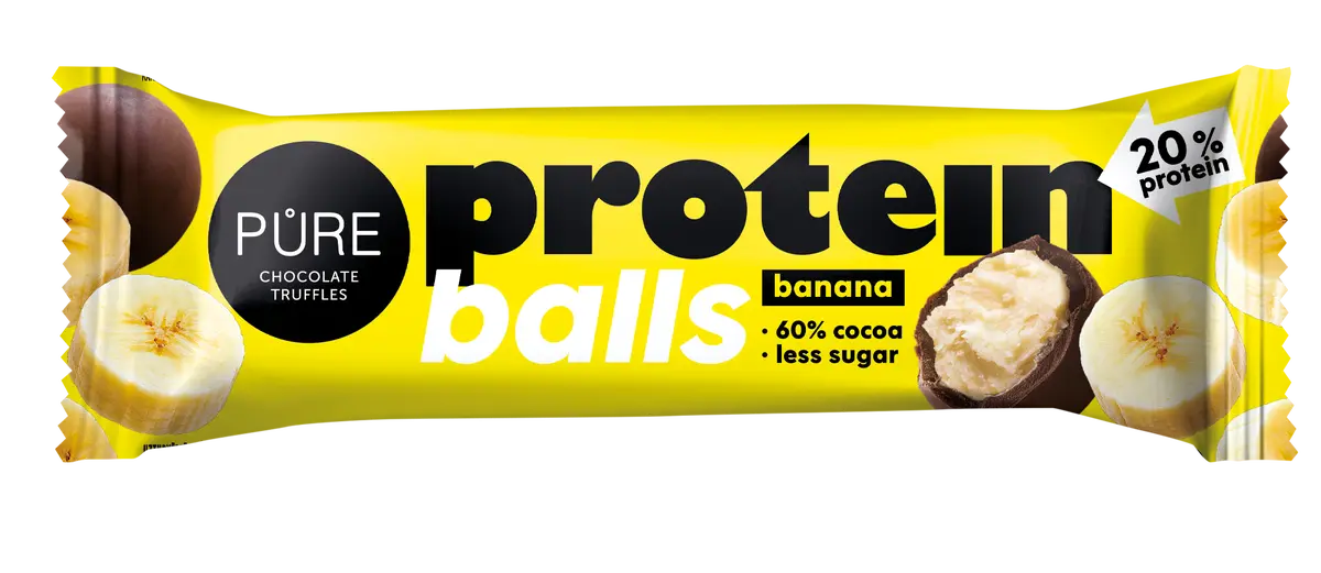 PURE tumšās šokolādes trifeles ar proteīna