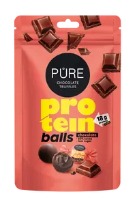 Pure Chocolate Dark Chocolate Truffles with Protein Chocolate Cream Filling 91g