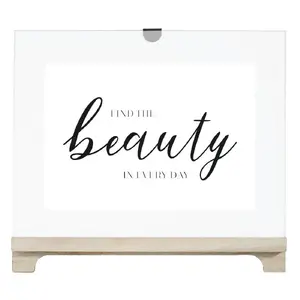 Фоторамка Hama Beauty одинарная, МДФ и дерево, прозрачный и белый цвет