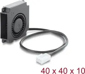 Delock Radial Fan 12V DC 40x40x10mm with 3-Pin Connector