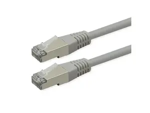 ROLINE Cat.6 S/FTP tīkla kabelis, RJ-45, PoE, 1 m, pelēks