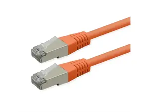 Патч-корд ROLINE Cat.6 S/FTP, RJ-45, PoE, 1.5 м, оранжевый