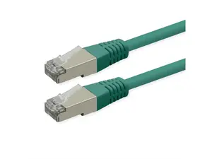 ROLINE Cat.6 S/FTP tīkla kabelis, RJ-45, PoE, 1.5 m, zaļš