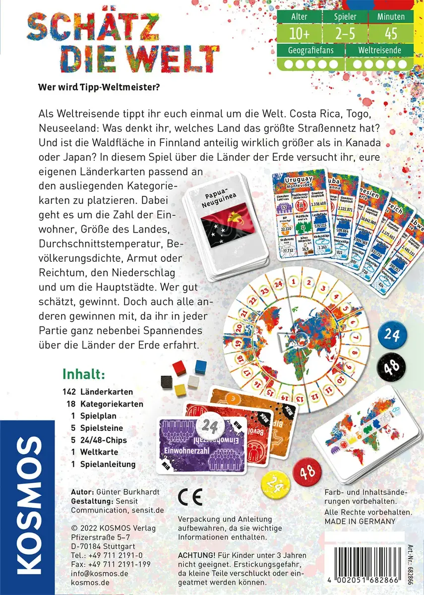 Kosmos Schätz die Welt Board Game Photo 2