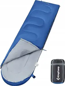 KingCamp Oasis 250 Sleeping Bag, Blue, Right Zipper