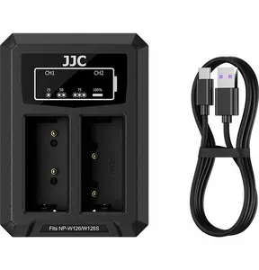 JJC Dual USB-C Battery Charger for Fujifilm NP-W126 and NP-W126S
