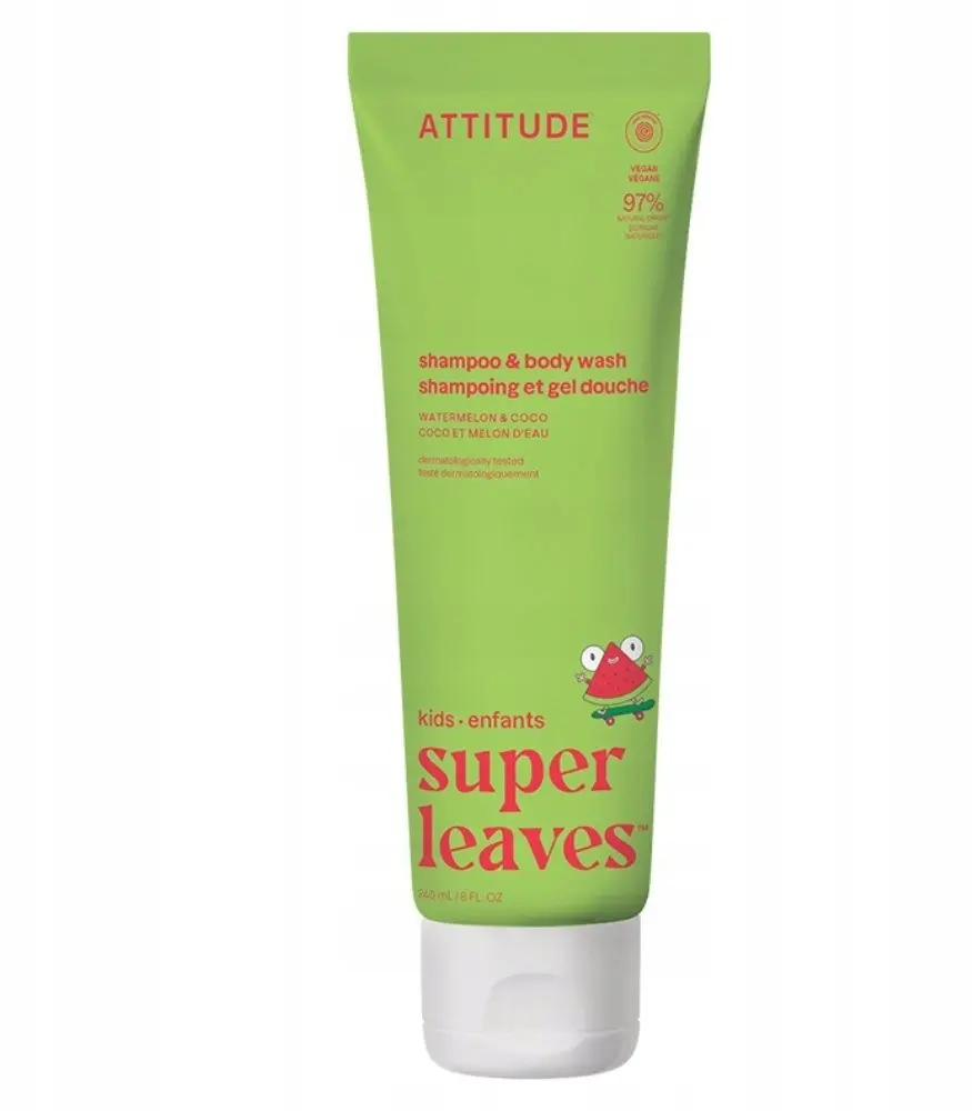 Attitude Super Leaves Kids 2-in-1 ķermeņa