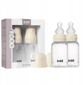Детская бутылочка Bibs Round Silicone 150 мл 2 шт. цвет слоновой кости