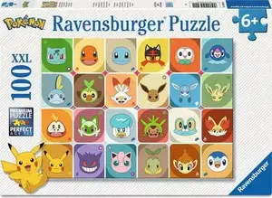 Ravensburger Pokemon puzle, 100 gabaliņi bērniem