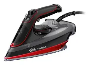Паровой утюг Braun TexStyle 5 SI 5057 RD, 2700 Вт, керамическая подошва, черный и красный