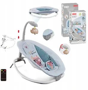 Bounn 2-in-1 bērnu šūpuļkrēsliņš ar projektoru, pelēks