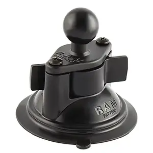 RAM Mounts RAM-B-224-1U Twist-Lock Suction Cup Base with 1-inch Ball