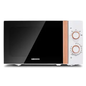 MEDION MD 10596 Solo Microwave, 20L, 700W, 5 Power Levels, White