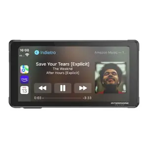 INTERPHONE SYNC55 viedais displejs ar Apple CarPlay un Android Auto motocikliem