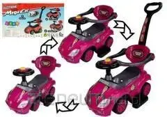 Детская каталка Mega Car 3в1 - Розовая Photo 1