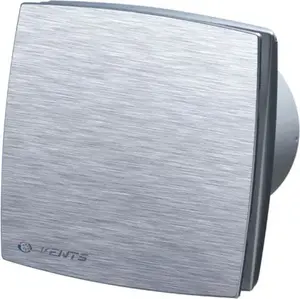 VENTS 100LDATH Axial Fan 100mm 14W 33dB with Timer and Humidistat Brushed Aluminum