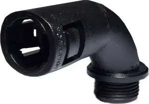 Ergom SFKD 20M/11 Angled Polyamide Cable Gland for Conduit M20 IP66 Black