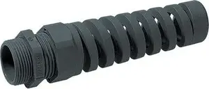 Lapp SKINTOP BS M20x1.5 Polyamide Cable Gland with Spiral Strain Relief, Black, IP68