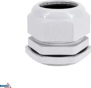 Bemko PG-48 Cable Gland, Grey, 10-Piece Pack