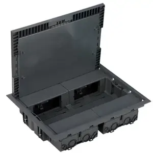 Напольная розетка Kontakt-Simon KF400/1, серая, IP40