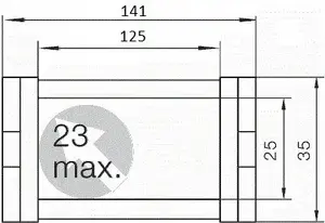Schneider Electric T0-HKP040060R5A kabeļu kanāls 40x60 mm, 1 m