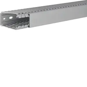 Перфорированный кабельный канал Hager BA780040, ПВХ, серый, 80 x 40 мм, 2 м