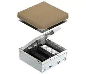 Bettermann UDHOME9 2V MT V Complete Floor Box with Socket