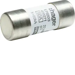 Hager LF550G Cylindrical Fuse Link 22x58mm 50A gG