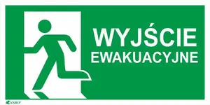 ANRO Emergency Exit Sign with E001 Symbol