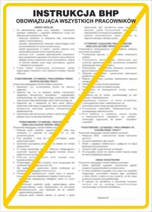 ANRO Instruction Sign for All Employees IB01/P