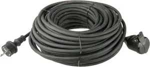 Удлинитель EMOS P01730 с заземлением, 1 розетка, 30 м, черный