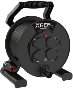 Кабельный барабан-удлинитель PCE XREEL 40м H05RR-F 3x1.5мм² IP44 4 розетки 230В