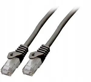SecurityNET UTP Cat.6 Patch Cable, 1m, LSZH, Black