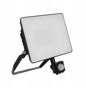V-TAC FLUXI MC LED Floodlight with Motion Sensor 50W 6000lm 6500K IP65 Black