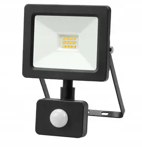 Brennenstuhl Premium LED Floodlight 10W 1000lm 4000K with Motion Sensor IP44 Black
