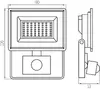 Kanlux GRUN NV LED-50-B-SE āra LED prožektors Photo 5