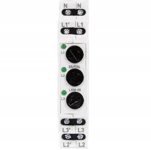 ZAMEL LKM-09-20 3-Phase Modular Indicator Light with Protection, Red
