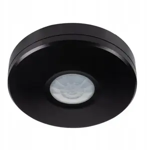Датчик движения Kanlux ZONA MINI PIR 360° потолочный черный 2000ВА IP65/20