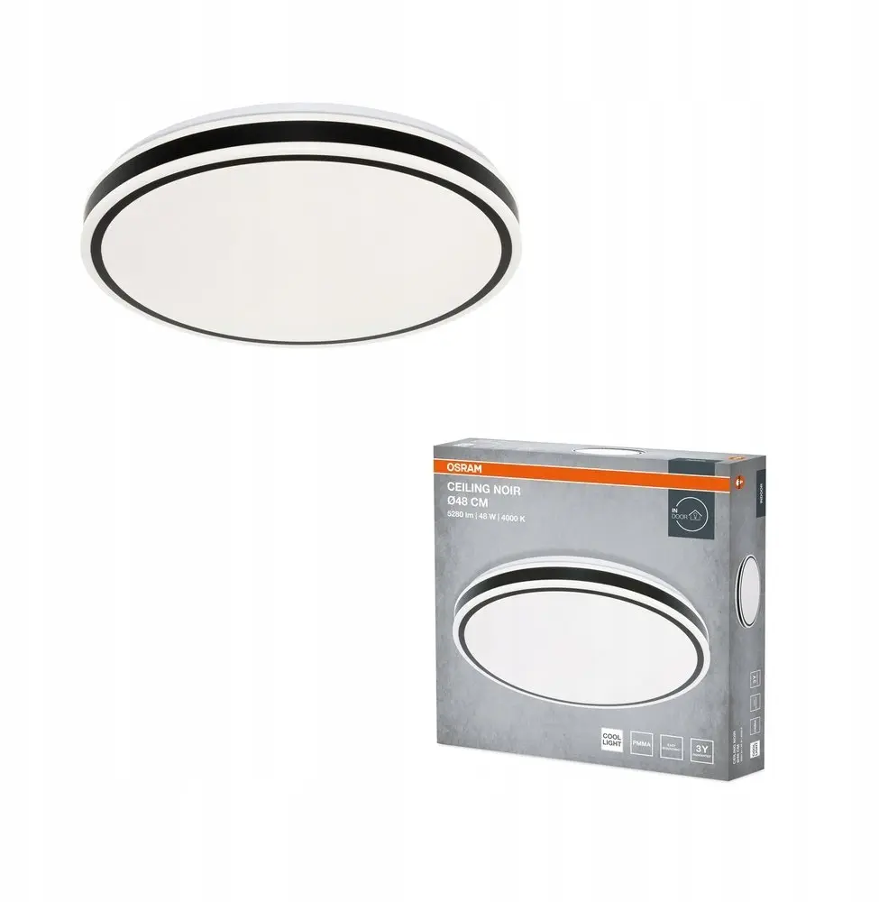 V-tac Noir LED griestu lampa 48W