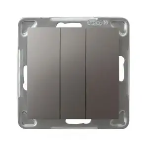 Ospel Impresja ŁP-13Y/m/23 Triple Switch, Titanium, 10A 250V, IP20