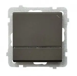 Ospel Sonata ŁP-3RS/m/40 Single Staircase Switch 16A IP20 Brown Metallic