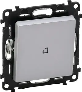 Legrand Valena Life Single Switch with Illumination, Aluminium