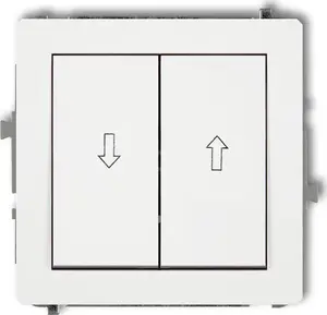 Karlik Deco Blind Switch, Matte White, 25DWP-8