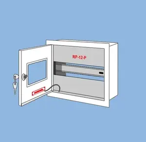 KARWASZ RP-12-P Z/O Flush-Mounted Distribution Board, Lockable, IP30, White