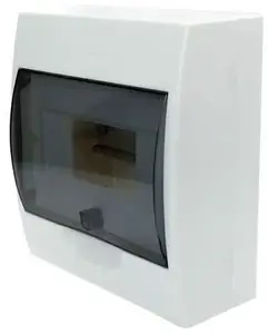 Распределительный щит Pawbol C.14508 накладной модульный 1x8 IP65 с клеммами N+PE